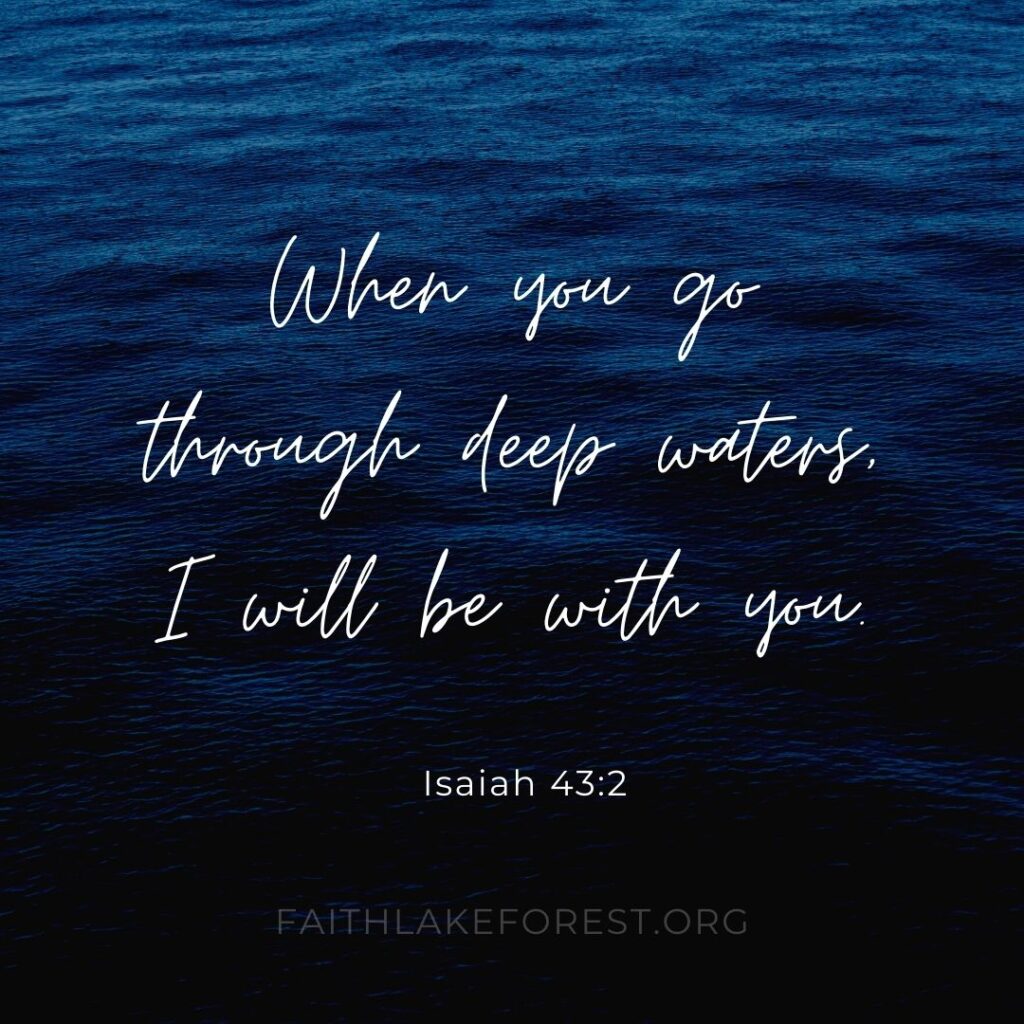 Isaiah 43:2 social media Scripture graphic designed by SDG Digital Design founder