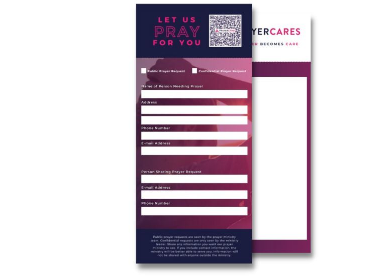 Prayer card design by founder of SDG Digital Design in Libertyville, IL