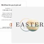 Easter invite card for Lord of Glory Lutheran Church in Grayslake designed by SDG Digital Design in Libertyville, IL