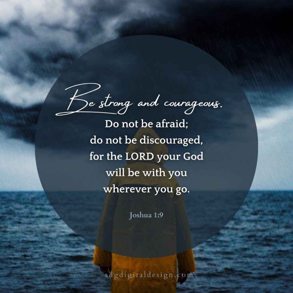 Joshua 1:19 Scripture verse graphic for social media designed by SDG Digital Design in Libertyville, IL