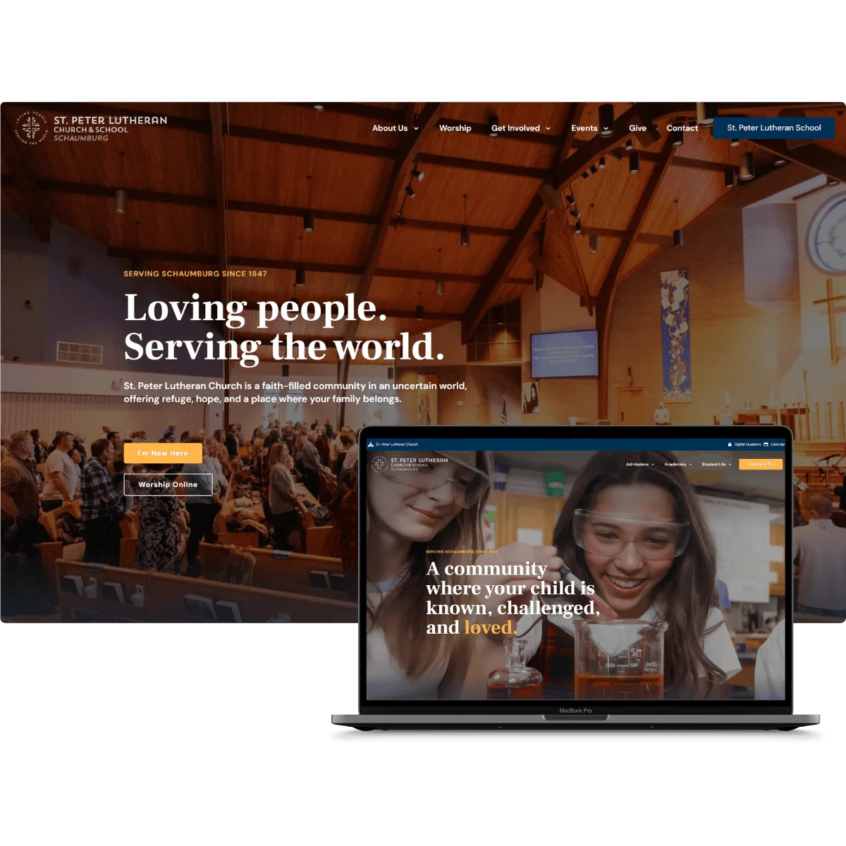 Website design for St. Peter Lutheran Church and School by SDG Digital Design